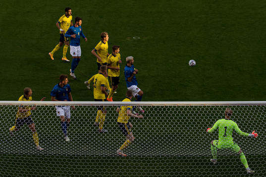 during the UEFA European Under-21 Qualifier football match