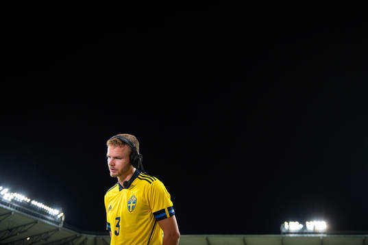 Gustav Henriksson of Sweden is being interviewed