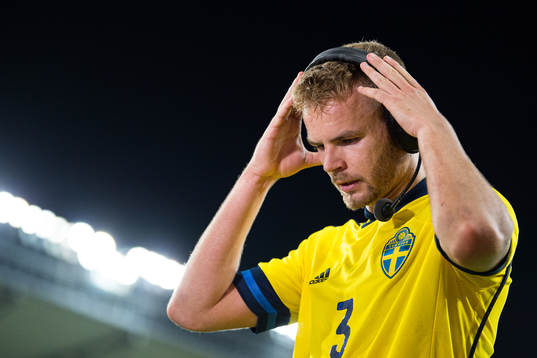 Gustav Henriksson of Sweden is being interviewed
