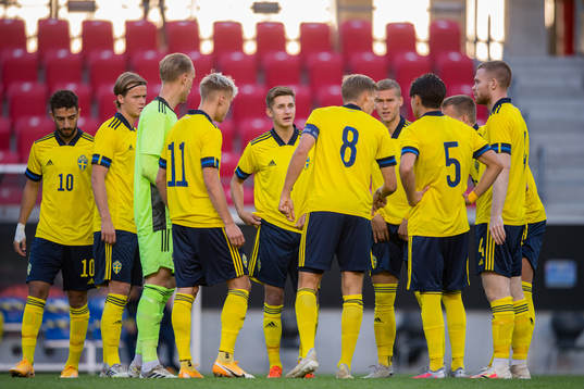 The players of Sweden gathers