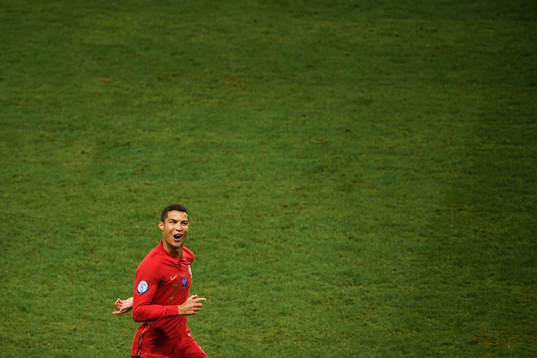 Cristiano Ronaldo of Portugal celebrates