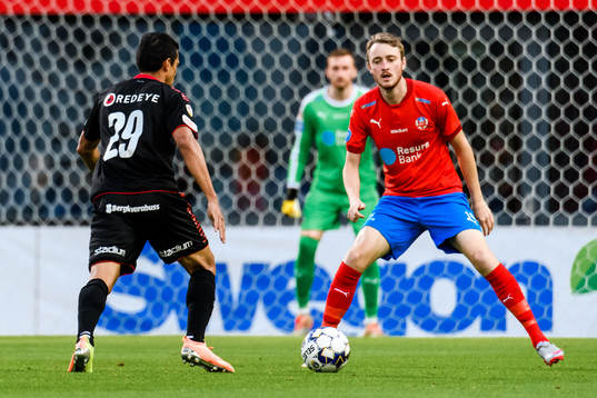 Kalmars Romário Pereira Sipião och Helsingborgs Rasmus