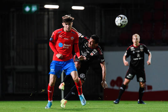 Helsingborgs Armin Gigovic och Kalmars Romário Pereira