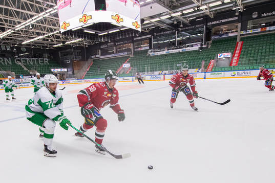 Rögles Daniel Zaar och Frölundas Jesper Sellgren