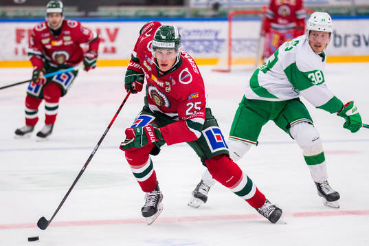 Frölundas Elmer Söderblom och Rögles Erik Andersson