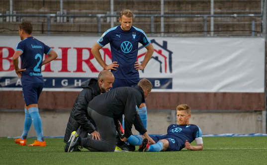 Malmö FFs Anders Christiansen skadad och Malmö FFs Ola