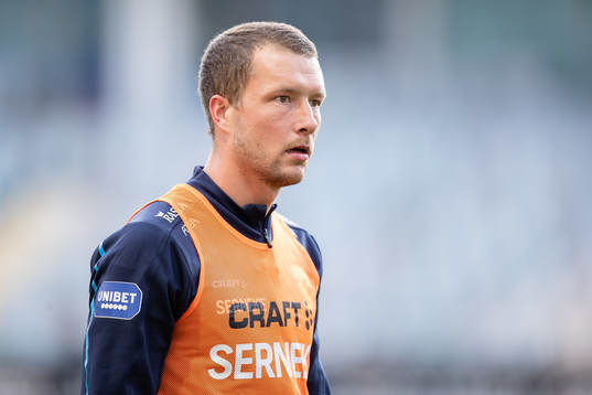 IFK Göteborgs Jakob Johansson innan fotbollsmatchen i