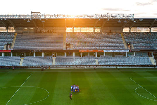IFK Göteborgs spelare samlas