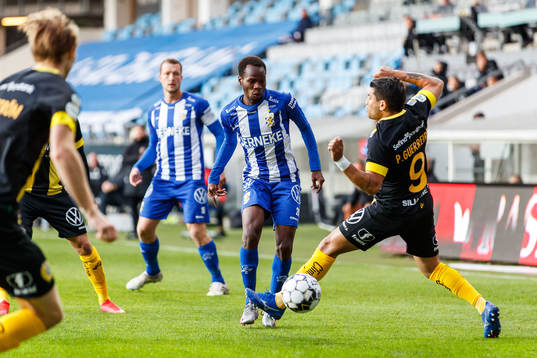 IFK Göteborgs Alhassan Yusuf Abdullahi och Hammarbys