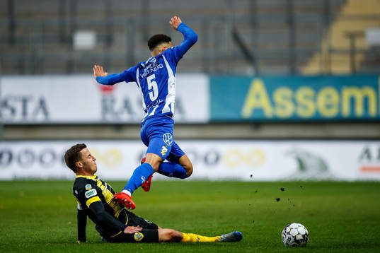 Hammarbys Jeppe Andersen och IFK Göteborgs Alexander Jallow