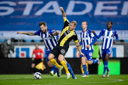 IFK Göteborgs Mattias Bjärsmyr och Hammarbys Darijan