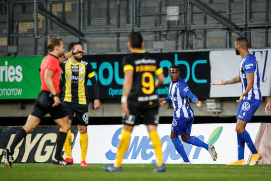 IFK Göteborgs Christian Kouakou reagerar