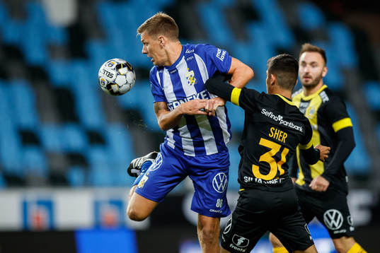 IFK Göteborgs Pontus Wernbloom och Hammarbys Aimar Sher