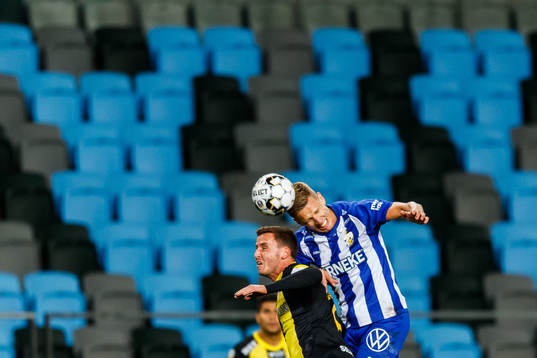 Hammarbys Jeppe Andersen och IFK Göteborgs Pontus Wernbloom