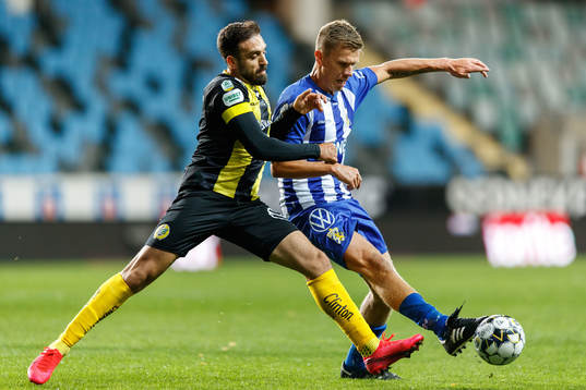 Hammarbys Abdul Khalili och IFK Göteborgs Pontus Wernbloom