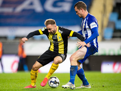 Hammarbys Muamer Tankovic och IFK Göteborgs Jakob Johansson
