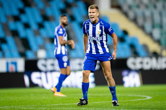 IFK Göteborgs Pontus Wernbloom reagerar