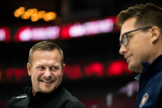 Malmö Redhawks tränare Joakim Fagervall och Växjös
