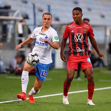 IFK Norrköpings Jonathan Levi och Östersunds Nebiyou Perry