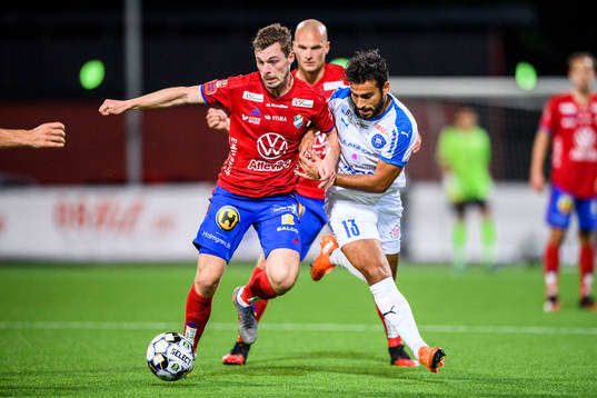 Östers Nicolas Mortensen och Akropolis Christian Rubio