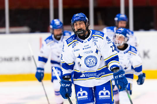Leksands Dominique Rüegg jublar