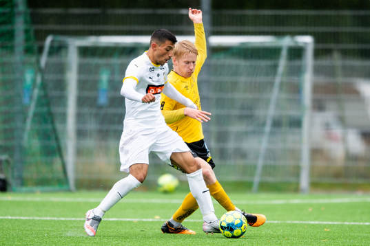 Häckens Leonardo Farah Shahin och Elfsborgs Carl Mauritzson