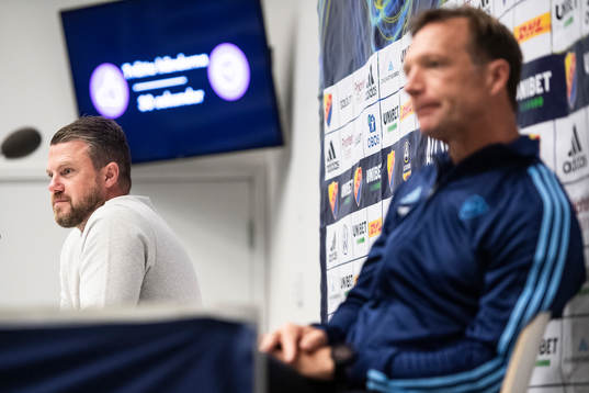 Elfsborgs manager Jimmy Thelin och Djurgårdens tränare