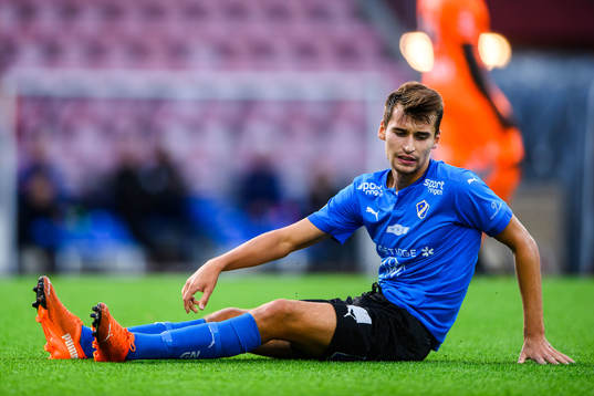 Halmstads Rasmus Wiedesheim-Paul har ont