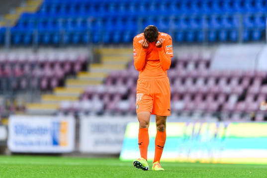 AFC Eskilstunas Pontus Rödin deppar
