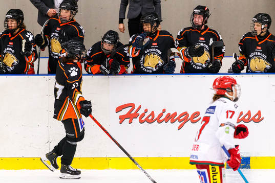 Göteborgs Sofia Gidsäter-Nicklasson jublar