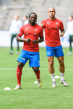 Helsingborgs Kebba Ceesay och Anthony van