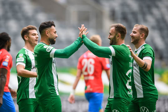 Hammarbys Alexander Kacaniklic, Imad Khalili, Muamer