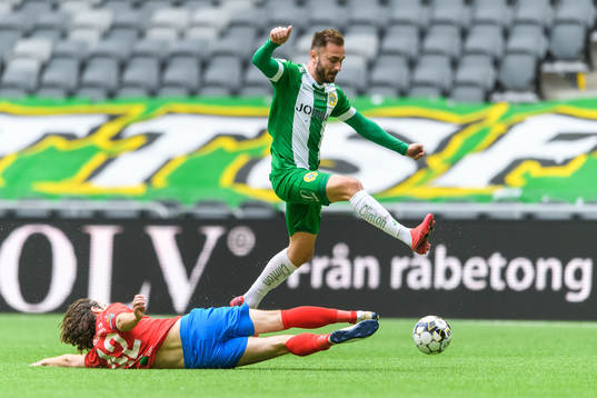 Helsingborgs Mix Diskerud och Hammarbys Muamer Tankovic