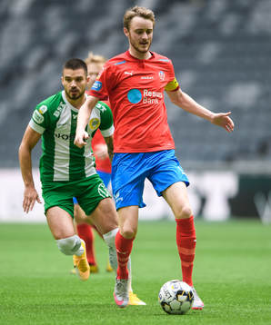 Hammarbys Vladimir Rodic och Helsingborgs Rasmus Jönsson