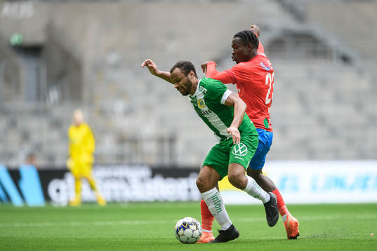 Hammarbys Serge-Junior Martinsson Ngouali och Helsingborgs
