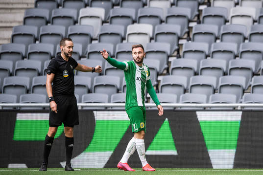 Hammarbys Muamer Tankovic signalerar för att bli utbytt