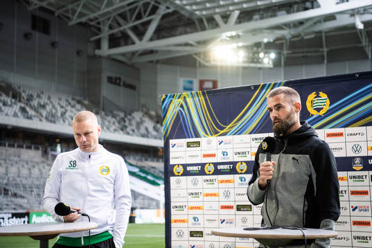 Hammarbys tränare Stefan Billborn och Helsingborgs