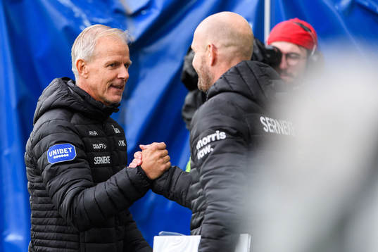 IFK Göteborgs tränare Roland Nilsson jublar