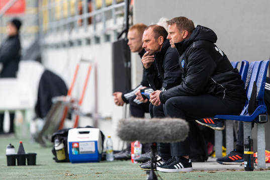 Falkenbergs assisterande tränare Jonas Axeldal och