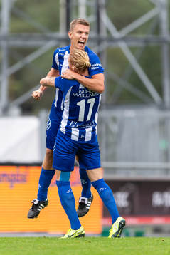 IFK Göteborgs Pontus Wernbloom Alexander Farnerud jublar