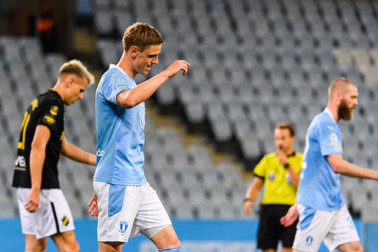 Malmö FFs Sören Rieks deppar