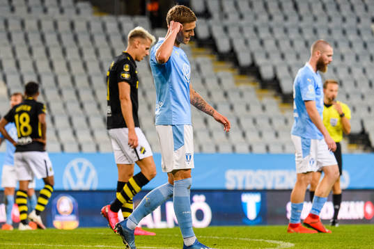Malmö FFs Sören Rieks deppar