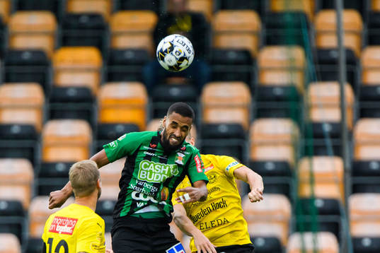 Varbergs Junes Barny och Mjällbys Eric Björkander