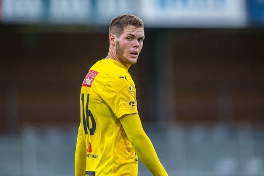 Mjällbys Jacob Bergström deppar