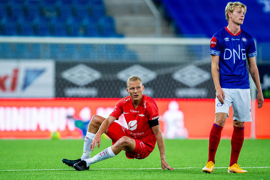 Kristoffer Barmen of Brann looks dejected