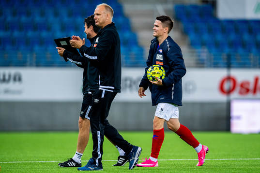 Dag-Eilev Fagermo, head coach of Vålerenga, and Vidar Örn