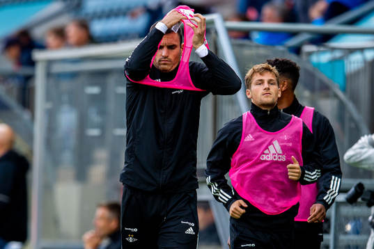 Dino Islamovic and Carlo Holse of Rosenborg