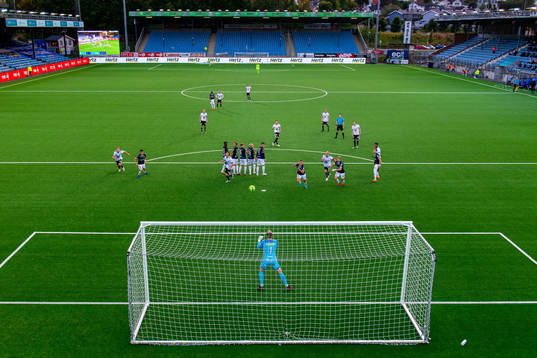General view of Marienlyst stadion as Vegar Eggen Hedenstad