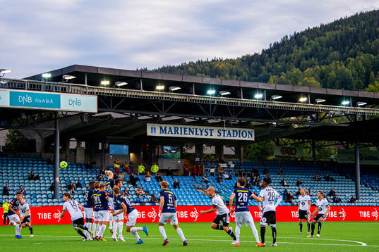 General view of Marienlyst stadion as Vegar Eggen Hedenstad