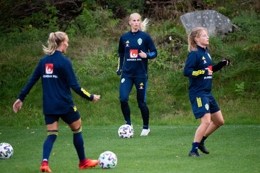 Sofia Jakobsson of the Swedish women’s national football